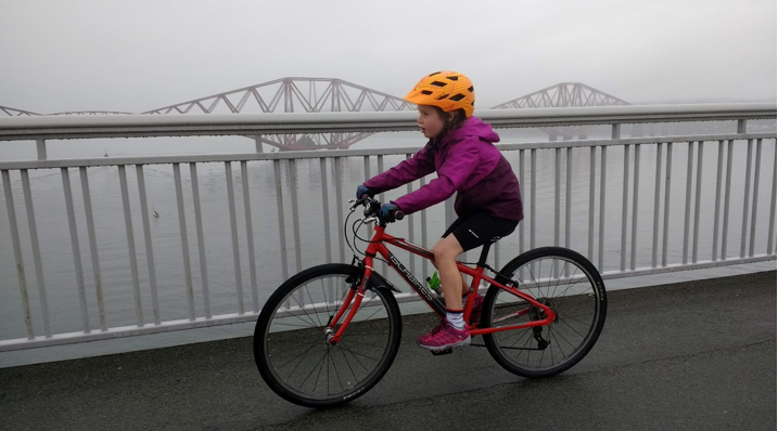 Emie riding bike